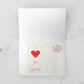 carte valentines avec des cochons drôles (Intérieur)