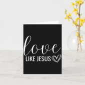 Carte Valentines Christian Love Like Jesus  (Fleur jaune)