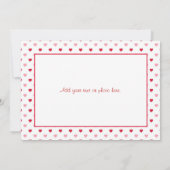 Carte Valentines Couple Doigt "With U Forever" (Dos)