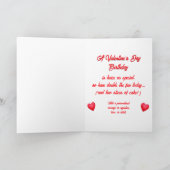 Carte Valentine's Day Birthday Cake Customizable Candles (Intérieur)