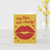 Carte Valentine's Day Card (Fleur jaune)