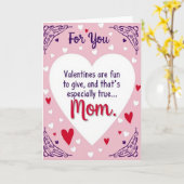 Carte Valentines Day Card For Mom (Fleur jaune)