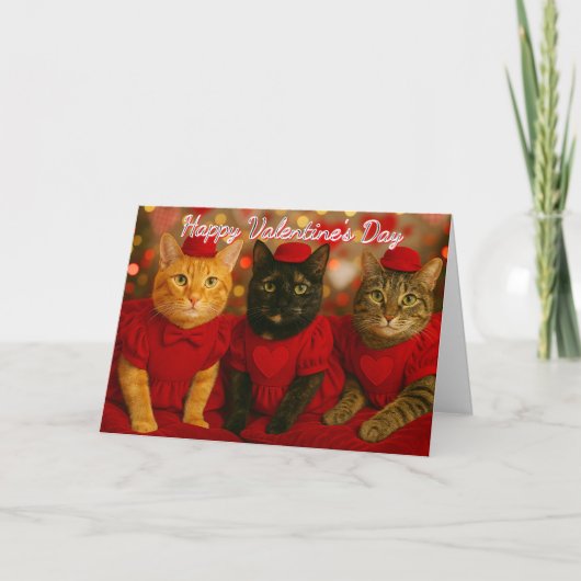 Carte Valentine's Day Cat From Your Cat (Devant)