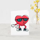 Carte Valentines Day Dancing Heart  (Fleur jaune)