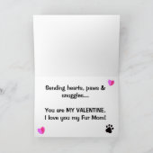 Carte Valentine's Day for Fur Mom Greeting Card (Intérieur)