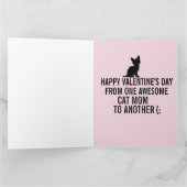 CARTE VALENTINE'S DAY FRIENDSHIP RETRO CAT MOM GREETING (Intérieur)