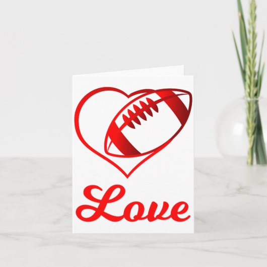 Carte Valentines Day Gift For Football Lovers (Devant)