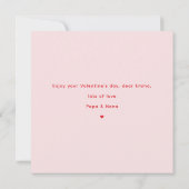 Carte Valentine's day girl rose Valentine's day Card (Dos)