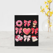 Carte Valentines Day Hearts Leopard Coquette Bow Women G (Fleur jaune)