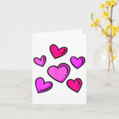 Carte Valentines Day Hearts Love Graphic (Fleur jaune)