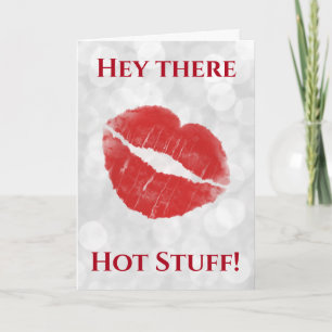 Carte Valentines Day Hot Stups Lips Kiss