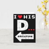 Carte Valentines Day I Love His Dedication Matching Coup (Fleur jaune)