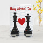 Carte Valentines Day King Queen Heart Card (Fleur jaune)