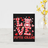Carte Valentine's Day Love Fifth Grade Teacher (Fleur jaune)