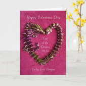 Carte Valentines Day Lucky Year of the Dragon 2024 Card (Fleur jaune)