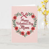 Carte Valentines Day Mom Flower Wreath Card (Fleur jaune)