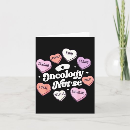 Carte Valentines Day Oncology Nurse Cancer Suprt Groovy  (Devant)