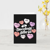 Carte Valentines Day Oncology Nurse Cancer Suprt Groovy  (Fleur jaune)