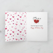 Carte Valentine's Day Polar Bear With Heart Paws (Intérieur)