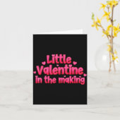Carte Valentines Day Pregnancy Announcement Little Valen (Fleur jaune)