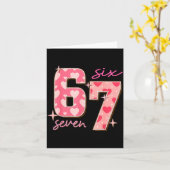 Carte Valentines Day Six Seven 67 Meme 6 7 Heart Boys Gi (Fleur jaune)