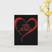 Carte Valentines Day Te Amo Spani-shirt  (Fleur jaune)