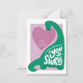 Carte Valentines de classe "You-o-saurus" de dinos (Devant)