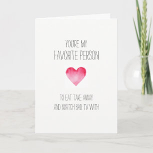Carte Valentines de la personne préférée