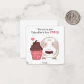 Carte Valentines de porc de Guinée (Devant/Arrière en situation)