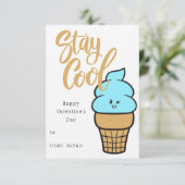 Carte Valentines de salle de classe pour enfants e (Debout devant)