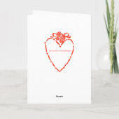 Carte Valentines de sirène rétro (Dos)