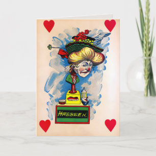 Carte Valentines de vinaigre vintage