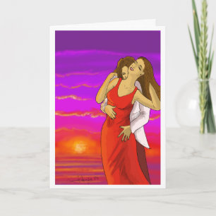 Carte Valentines des amoureux espagnols