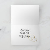 Carte Valentines Gold Hearts (Intérieur)