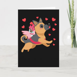 Carte Valentines Jour Chien Allemand Berger Chien Chien 