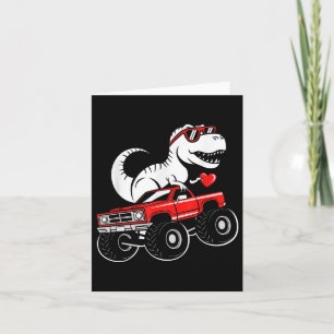 Carte Valentines Jour Dinosaure Monster Camion Garçons E