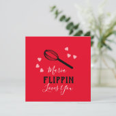 Carte Valentines Jour Flippin Aime Vous Coeurs Baker (Debout devant)