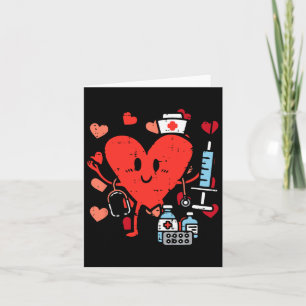 Carte Valentines Jour Infirmière Coeur amusant Soins inf