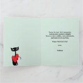 Carte Valentines Jour Rétro Mid Century Chat (Intérieur)