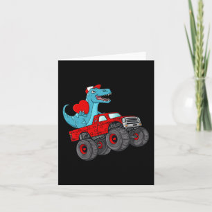 Carte Valentines Jour T Rex équitation Monster Truck Tod