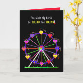 Carte Valentines Journée Ferris Roue Faire ma tournée mo (Fleur jaune)