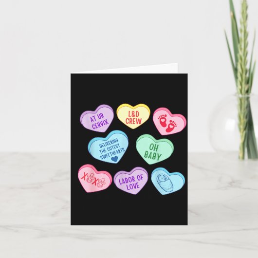 Carte Valentines Labor And Delivery Nurse Heart Candy La (Devant)