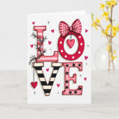 Carte Valentines Love Card (Fleur jaune)