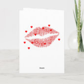 Carte Valentines personnalisées (Dos)