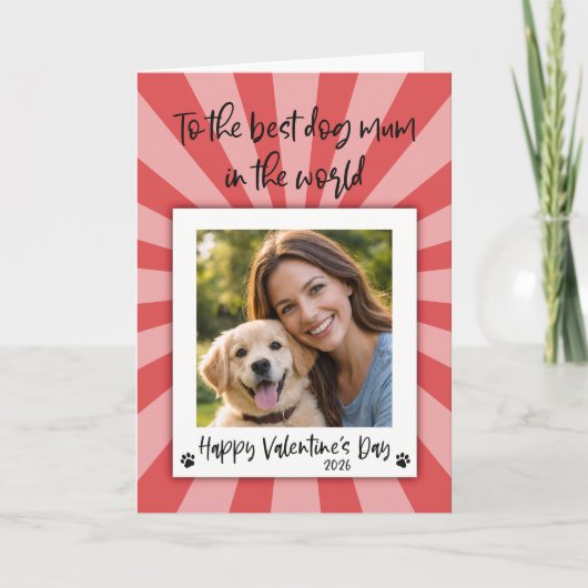 Carte Valentines Photo Card - Card from the Dog (Devant)