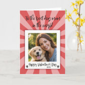 Carte Valentines Photo Card - Card from the Dog (Fleur jaune)