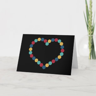 Carte Valentine's pickleball rétro