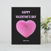 Carte Valentines rose moderne (Debout devant)