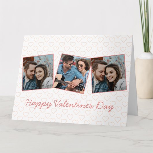 Carte Valentines simples et joyeuses mignonnes 3 Motif d (Devant)