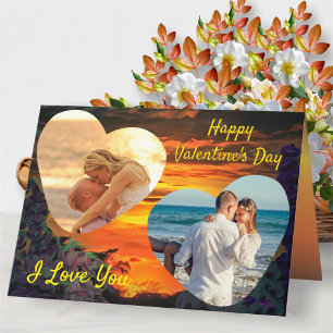 Carte Valentin's Day Hearts Sunset 2584